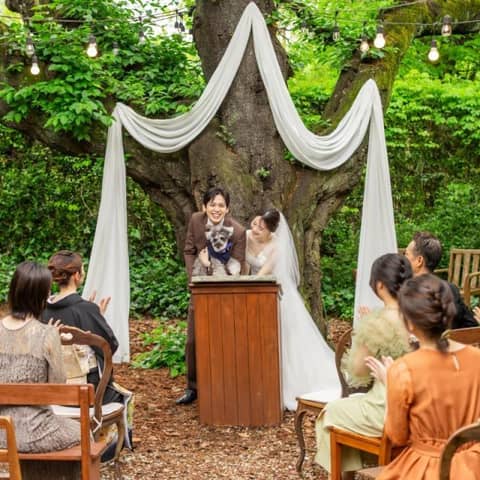 ペット婚*最大75万優待◎天然芝でペットも安心プラン