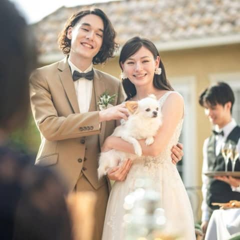 【ワンちゃん婚プラン】挙式~披露宴まで*ずっとペットと一緒が叶う